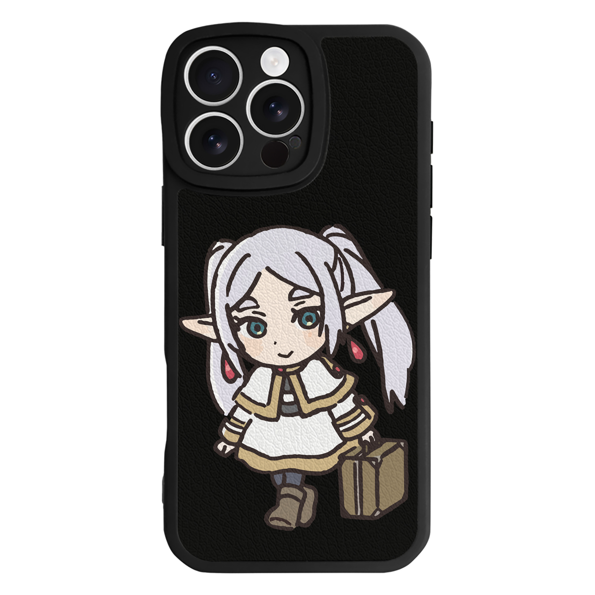 （画像用） 葬送のフリーレン Frieren 【iPhone 16シリーズ対応】シリコンスマホケース（レザー調） 材質：シリコン